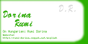 dorina rumi business card
